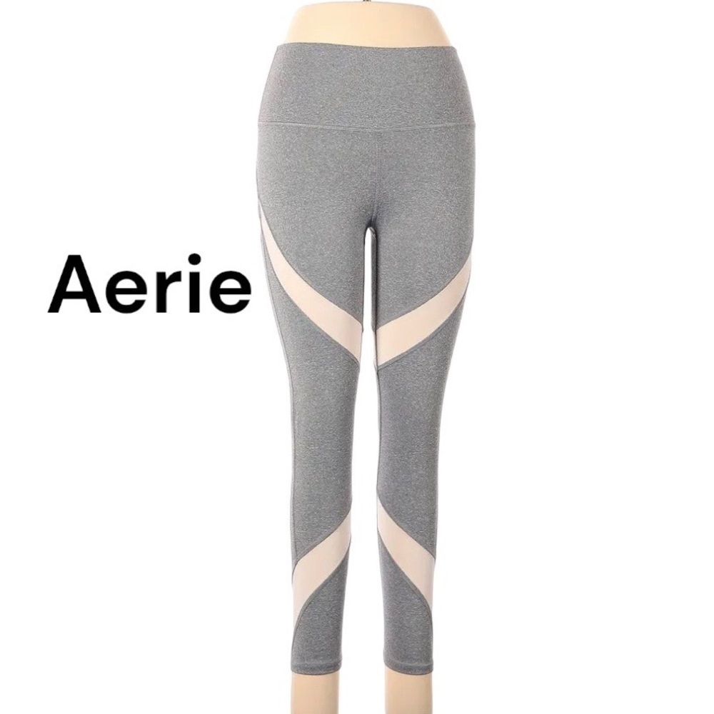 Aerie Women Gray Active Leggings Size Medium